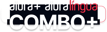 imagem combo+, junção do alura+ e o alura língua